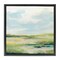 Stupell Industries Pastel Meadow Landscape Framed Floater Canvas Wall Art Design by June Erica Vess
